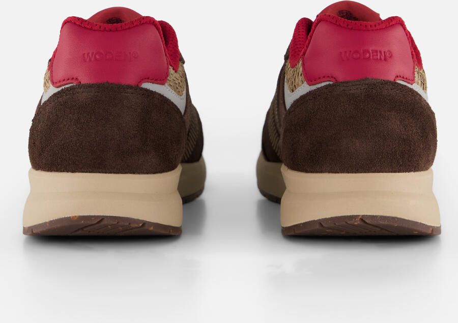 Woden Rigmor Open Mesh Sneakers bruin - Foto 4