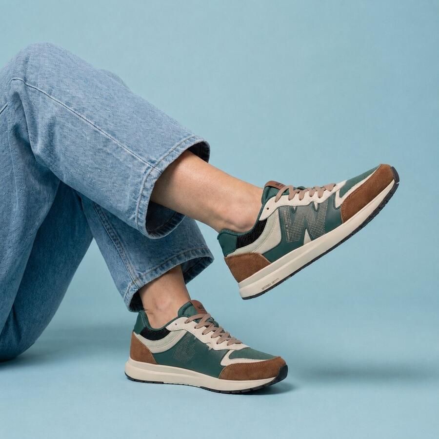Woden Rigmor Sneakers cognac Suede Dames