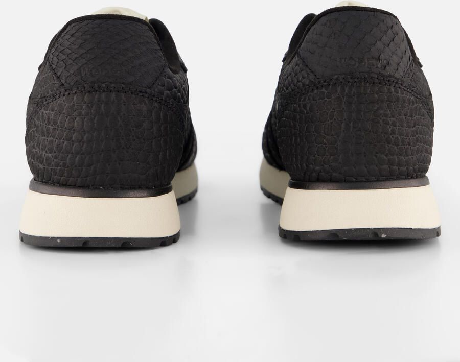 Woden Ronja Croco leren sneakers met crocoprint zwart - Foto 4