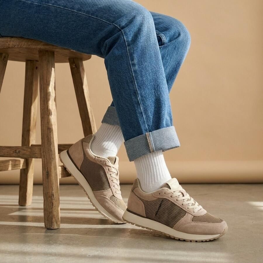 Woden Ronja Icon Sneakers beige Suede Dames - Foto 4