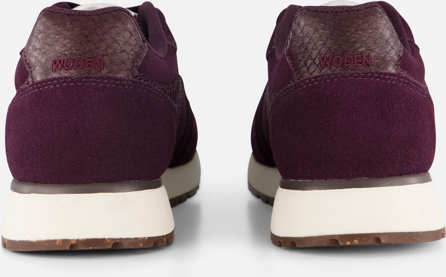 Woden Ronja Icon suède sneakers donkerpaars - Foto 4
