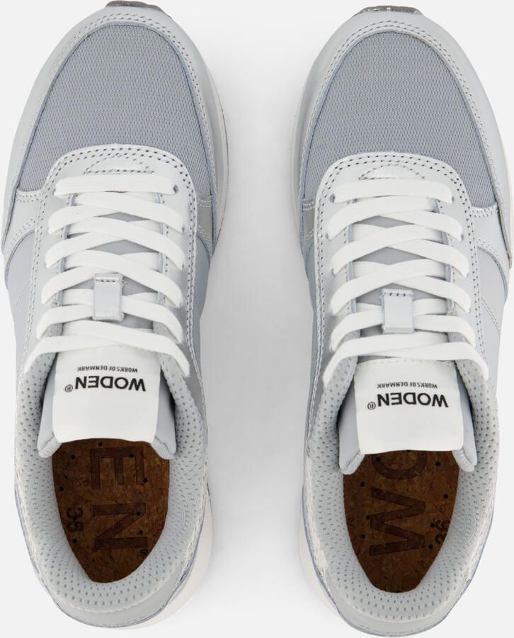 Woden Ronja Metallic Sneakers zilver Leer - Foto 2