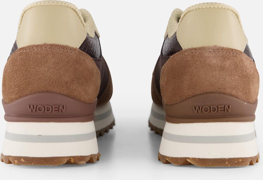 Woden Ronja Plateau Sneakers bruin Suede Dames - Foto 3