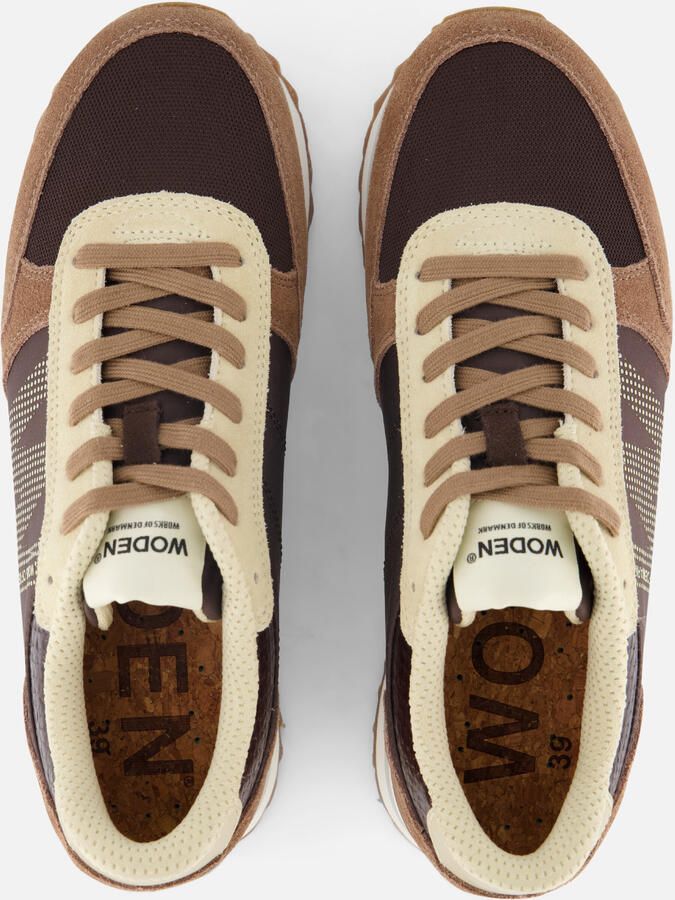 Woden Ronja Plateau Sneakers bruin Suede Dames - Foto 2