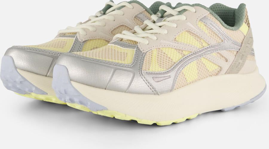 Woden Ronja Sneakers geel Mesh Leer