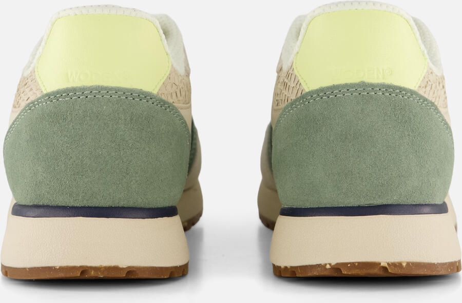 Woden Ronja Sneakers groen Leer Dames - Foto 4