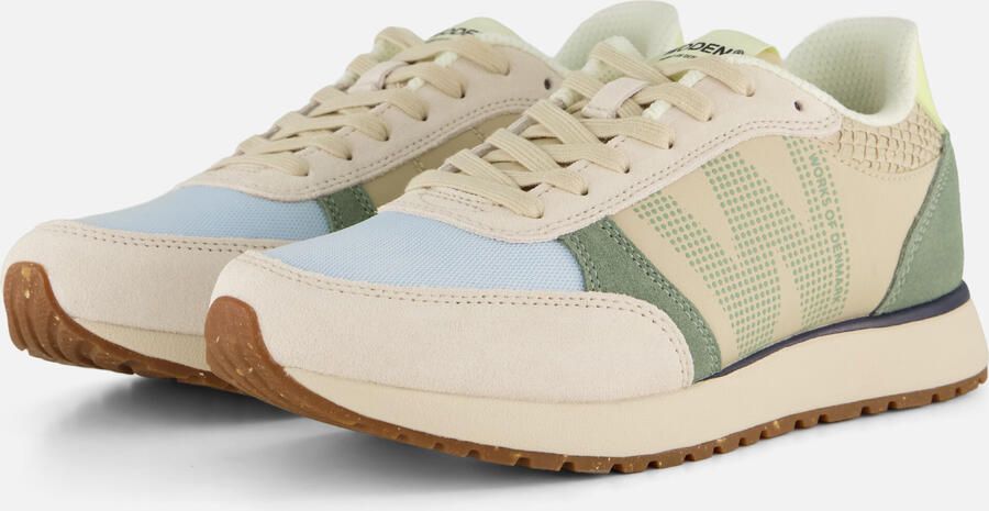 Woden Ronja Sneakers groen Leer Dames