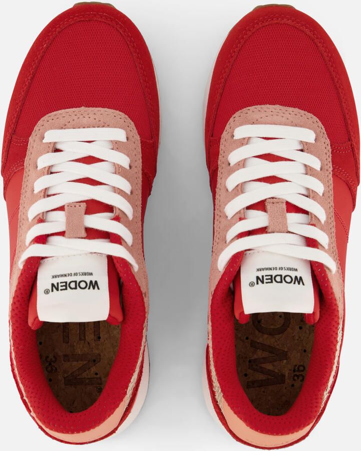 Woden Innovatieve Color-Blocked Sneakers Red Dames - Foto 2