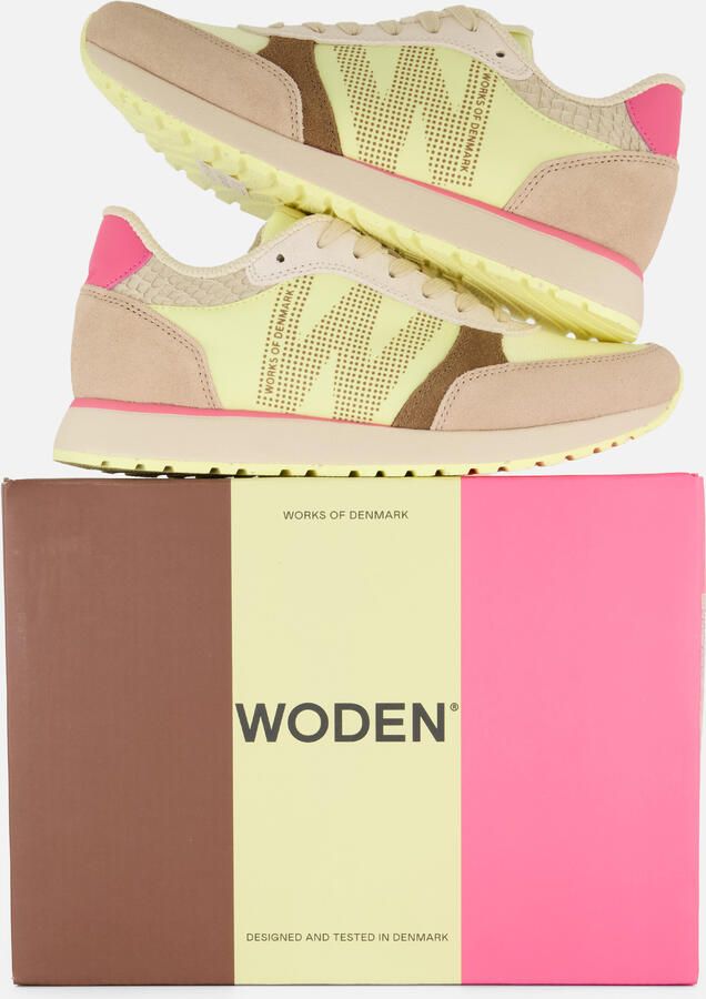 Woden Ronja Sneakers Tricolor Leer