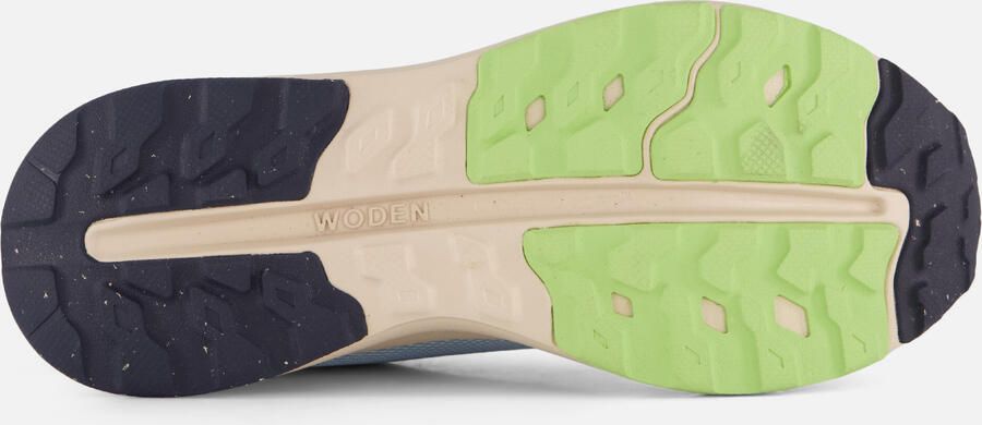 Woden Sabine Sneakers blauw Mesh Suède Dames - Foto 5