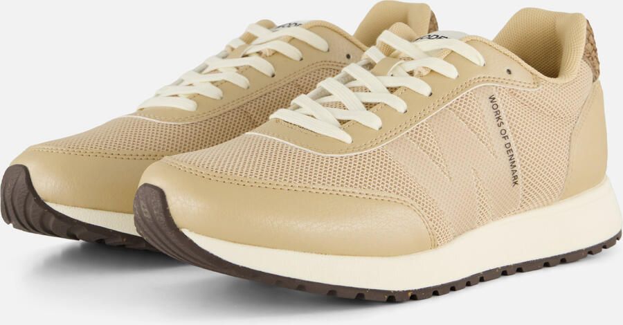 Woden Sonja Sneakers beige Textiel
