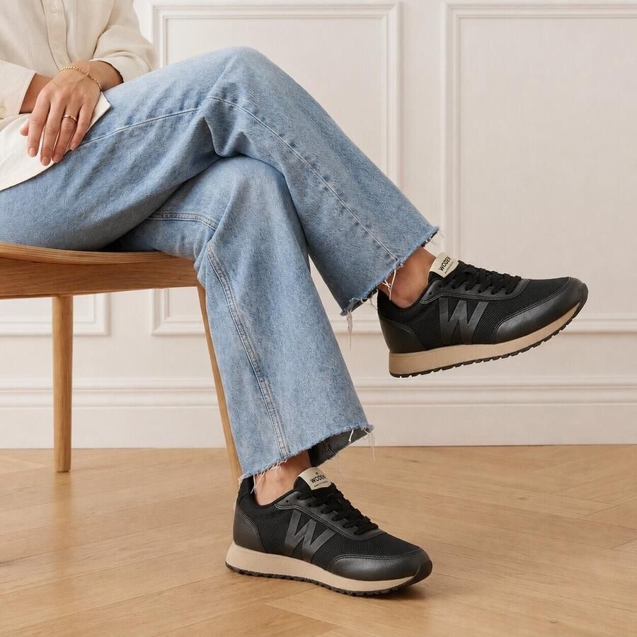 Woden Sonja Sneakers zwart Dames