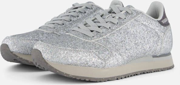 Woden Sneakers Dames Lage sneakers Damesschoenen WL042 Glitter Grijs