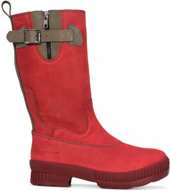 ZOO Adventure Waterdichte leren laarzen dames Adisa Rood - Schoenen.nl