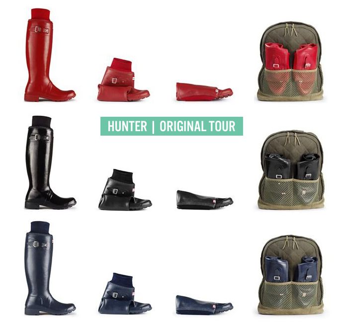 Hunter Original Tour boots | Opvouwbare regenlaarzen