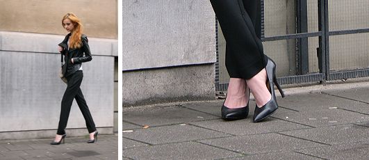 Mode Amour met puntige pumps